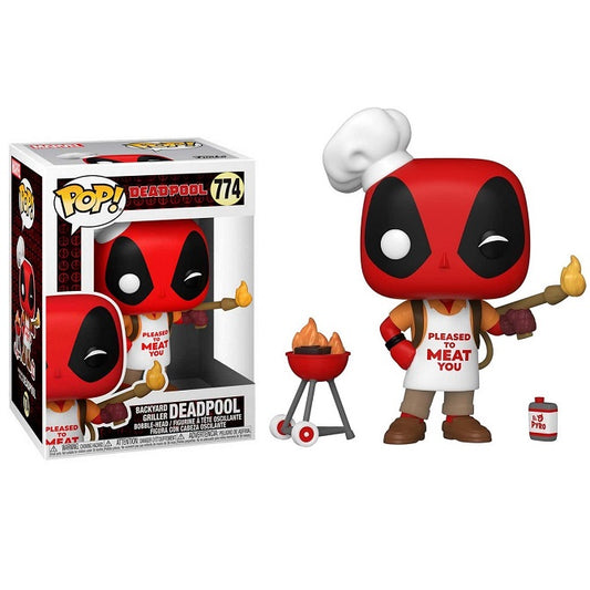 Funko Pop ! Marvel Deadpool 30Th -  (774) Backyard Griller Barbecue Deadpool 9Cm
