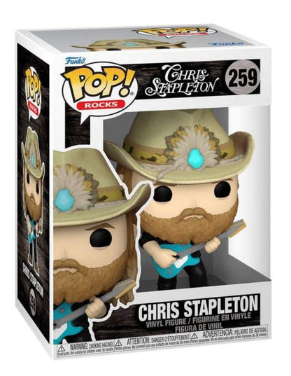 Funko Pop ! Rocks - (259) Chris Stapleton Statua Vinyl Figure 9Cm Da Collezione