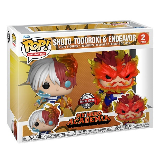 Funko Pop ! Animation My Hero Academia - Todoroki & Endeavor 2 Pack Vinyl Figure