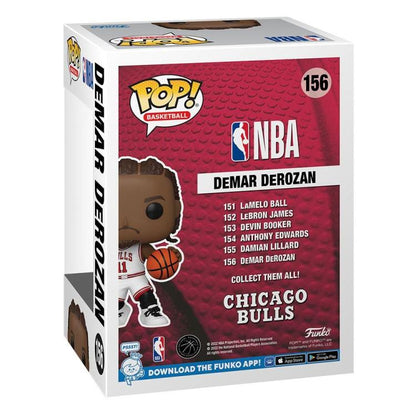 Funko Pop ! Nba Basketball (156) Demar Derozan Chicago Bulls Home Vinyl Figure