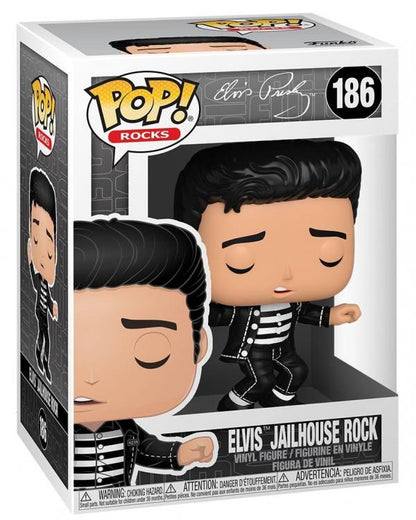 Funko Pop ! Rocks (186) Elvis Jailhouse Rock Vinyl Figure Music Elvis Presley
