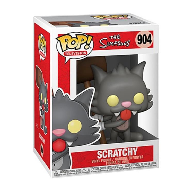 Funko Pop ! Television - The Simpsons (904) Scratchy Vinyl Figure 9Cm Statua