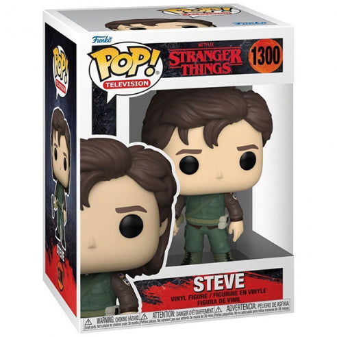 Funko Pop ! Television Stranger Things S4 -  (1300) Steve W/Hunter Vinyl Figure