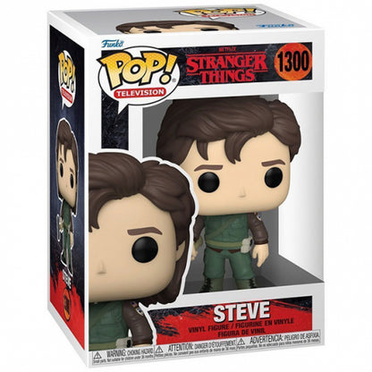 Funko Pop ! Television Stranger Things S4 -  (1300) Steve W/Hunter Vinyl Figure