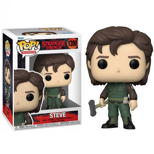 Funko Pop ! Television Stranger Things S4 -  (1300) Steve W/Hunter Vinyl Figure