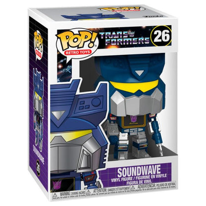 Funko Pop ! Retro Toys Transformers - (26) Soundwave Figure Vinyl 9Cm Nuovo