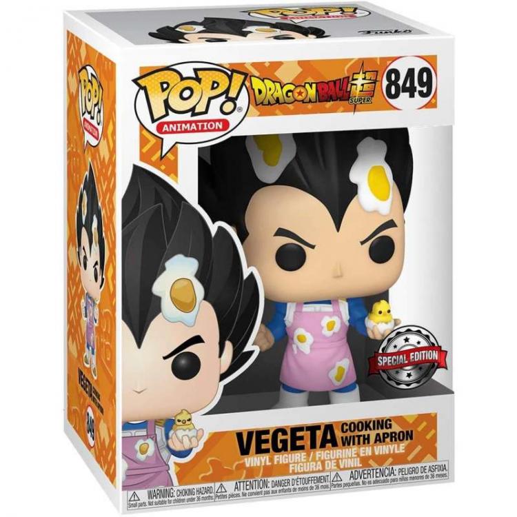 Funko Pop! Animation Dragon Ball Super (849) Vegeta Cooking W/Apron Vinyl Figure