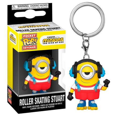 Funko Pop Minions 2 - Rolling Skating Stuart Vinyl Keychain Portachiavi Skate