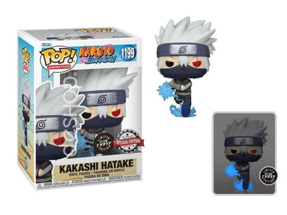 Funko Pop ! Naruto Shippuden (1199) Young Kakashi Hatake Chase Glow Limited 9Cm