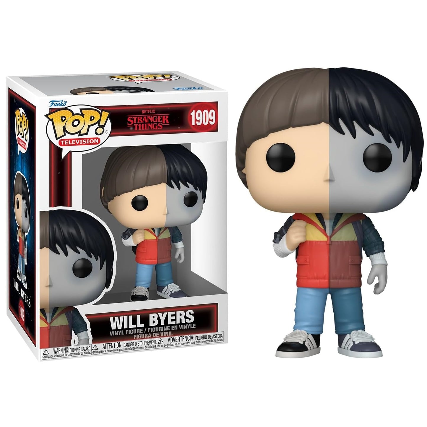 Funko Pop! Tv Stranger Things 10th Anniversary - (1909) Will Byers (Split) Figure 9cm
