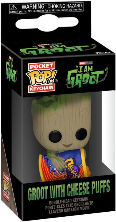 Funko Pop Pocket Keychain - Marvel: I Am Groot (Groot With Cheese P) Portachiavi