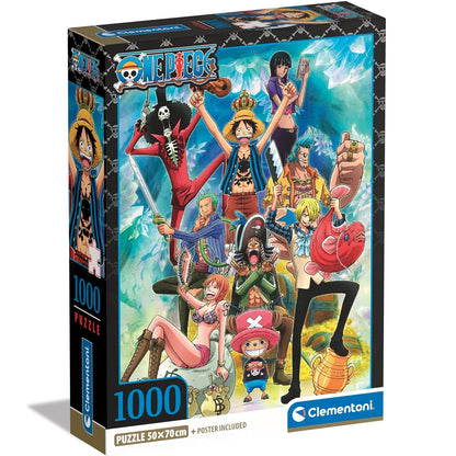 Clementoni Puzzle One Piece 1000 Pezzi - Puzzle Adulti + Poster Incluso