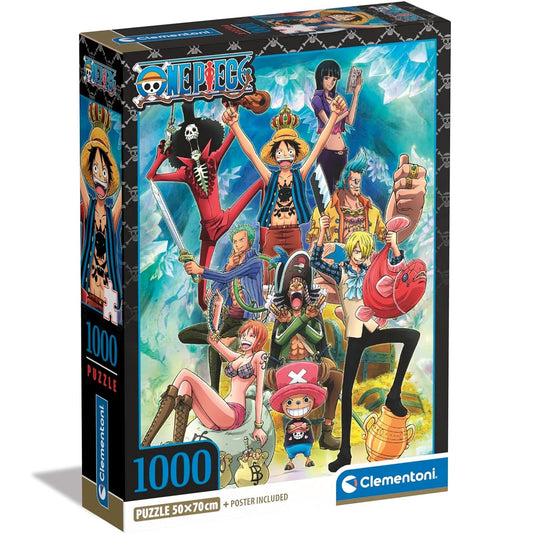 Clementoni Puzzle One Piece 1000 Pezzi - Puzzle Adulti + Poster Incluso