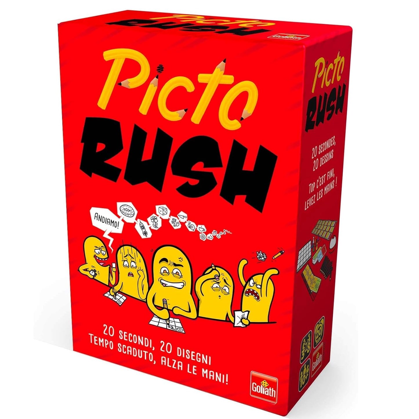 Goliath Picto Rush Gioco da Tavolo da 3 a 8 Giocatori 10+ Anni