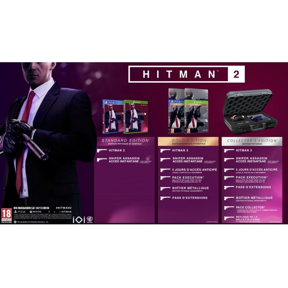 Hitman 2 Xbox One - Gioco Pal Italiano Xbox One Nuovo Sigillato