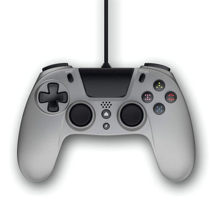 Gioteck Vx4 Premium Wired Controller Ps4/Pc Joystick Cablato Gamepad Titanium