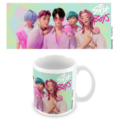 Tazza KPop Demon Hunters Saja Boys in Ceramica Con Manico da caffè Mug 325ml