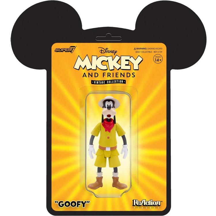 Super7 Disney Mickey & Friends Pippo "Goofy" Action Reaction Figure Topolino 9Cm