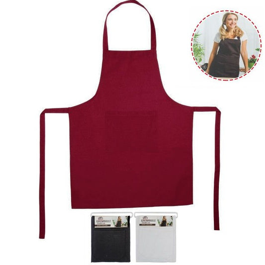 DFH GREMBIULE PETTORINA DA CUCINA BAR CHEF COOKING BARBECUE CON TASCA UOMO DONNA