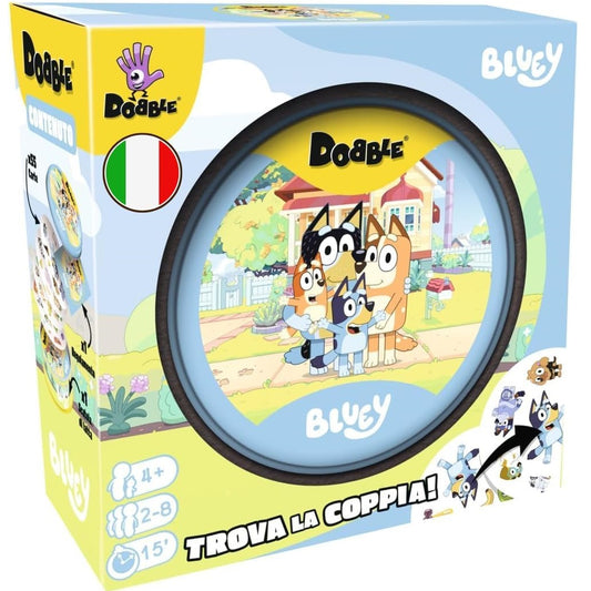 Asmodee - Dobble Bluey Gioco di Carte Rapido e Divertente da 2 a 8 Giocatori