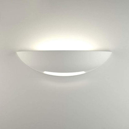 Universo Applique Gesso A Parete Doppia Emissione Lampada R7S Interno Mezza Luna