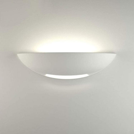 Universo Applique Gesso A Parete Doppia Emissione Lampada R7S Interno Mezza Luna