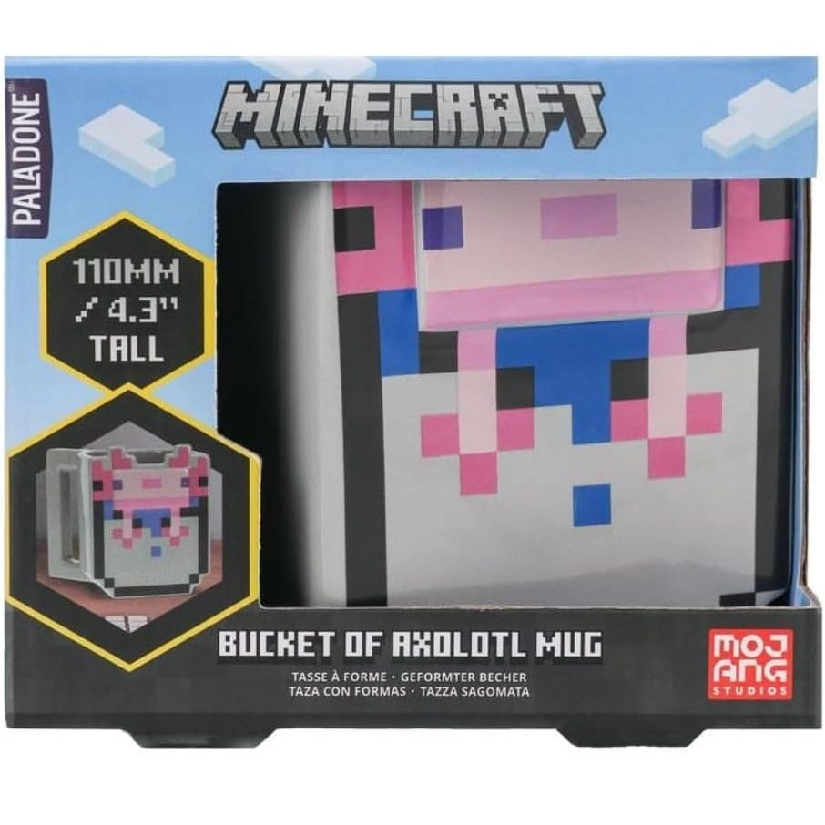 Paladone Minecraft Axolotl Shaped Tazza da Caffè in Ceramica Mug 400ml