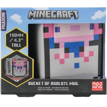 Paladone Minecraft Axolotl Shaped Tazza da Caffè in Ceramica Mug 400ml