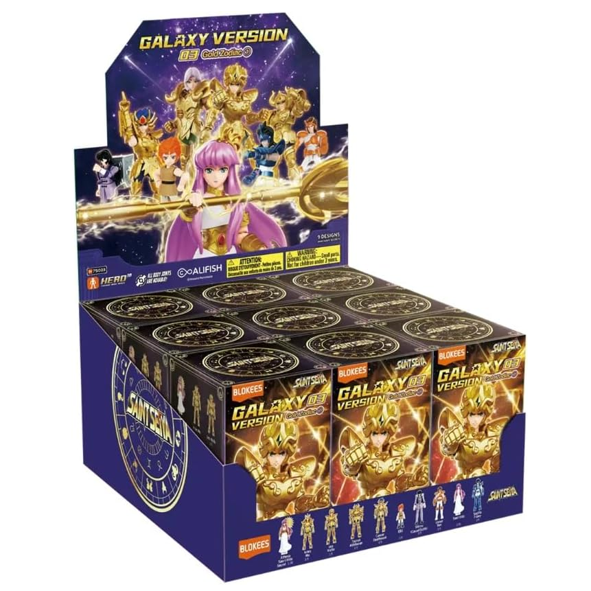 Blokees - Saint Seiya: Galaxy Version 03 - Gold Zodiac GV03 (Cavalieri dello Zodiaco) Hero 10 Action Figure (1 Random) 75033