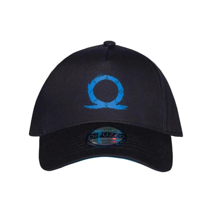 Difuzed - God of War (Ragnarok) Logo Ufficiale Strapback/Snapback - Berretto Cappello con Visiera Curva Cappellino Stile Basket/Baseball Cap Nero