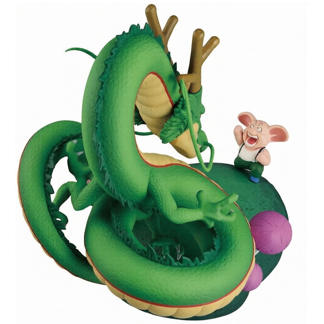 Bandai Dragon Ball: Oolong & Dragon Shenron Statua Da Collezione - Ichibansho Figure 15cm PVC