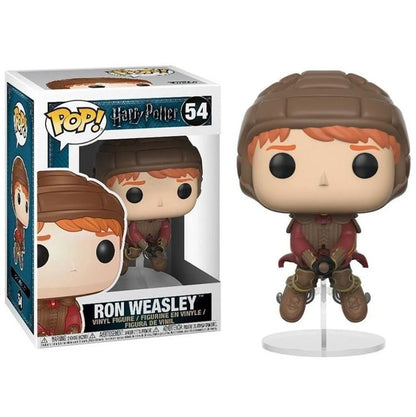 Funko Pop ! Harry Potter - Ron Weasley (54) Ron On Broom (Su Scopa) Quidditch