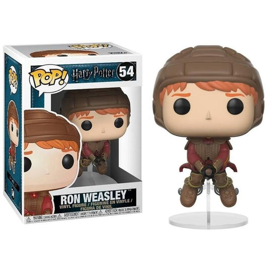 Funko Pop ! Harry Potter - Ron Weasley (54) Ron On Broom (Su Scopa) Quidditch