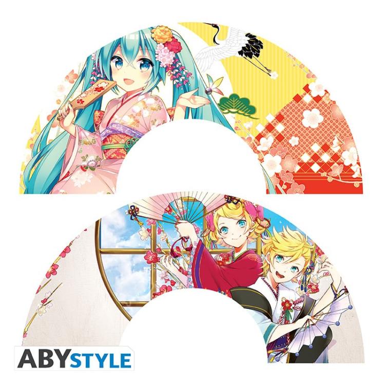 ABYSYLE VENTAGLIO DI HATSUNE MIKU - FAN HATSUNE MIKU E KIMONO TWINS RIN E LEN