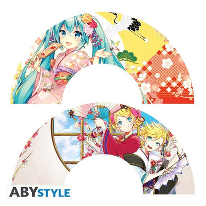 ABYSYLE VENTAGLIO DI HATSUNE MIKU - FAN HATSUNE MIKU E KIMONO TWINS RIN E LEN