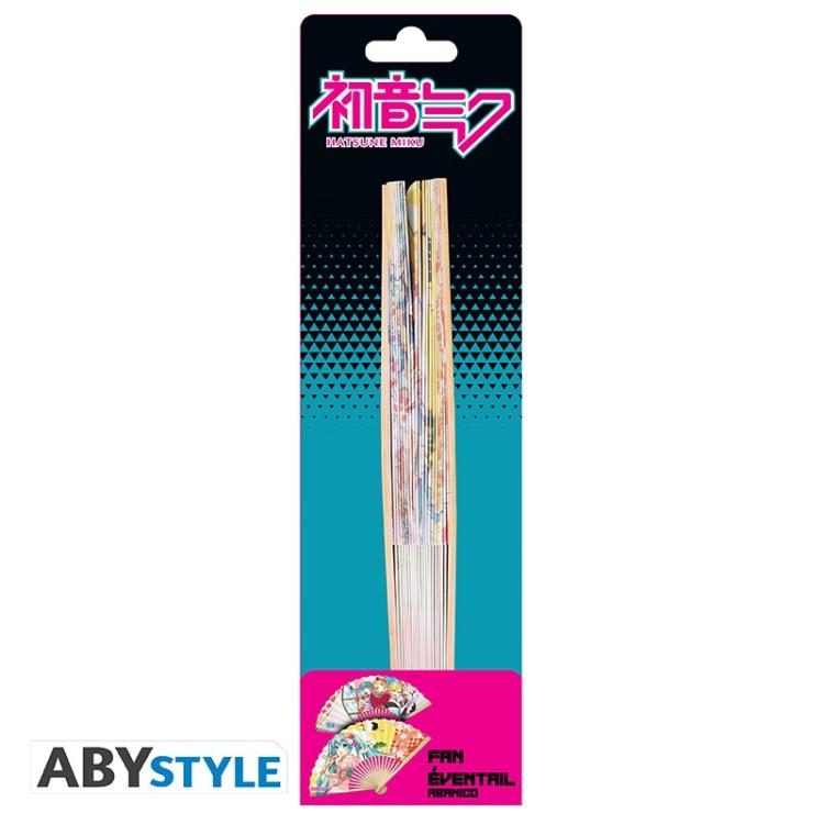 ABYSYLE VENTAGLIO DI HATSUNE MIKU - FAN HATSUNE MIKU E KIMONO TWINS RIN E LEN