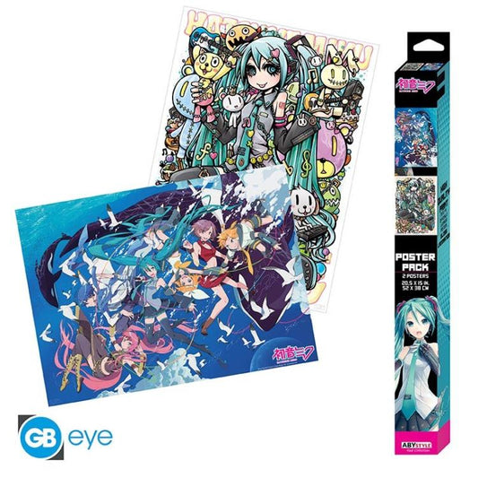 ABYSTYLE (HATSUNE MIKU) SET 2 CHIBI POSTER: "SERIES 2" (52X38) GB EYE