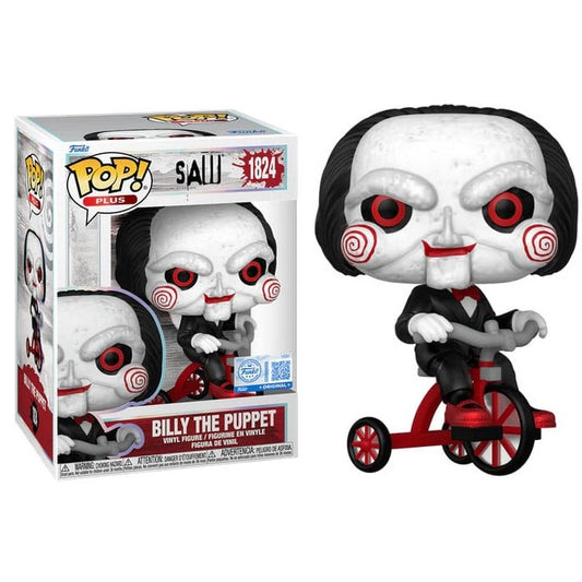 Funko Pop ! Movies Saw L'Enigmista - (1824) Billy The Puppet On Tricycle 9cm