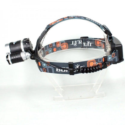 Torcia Lampada Frontale Led Ricaricabile 3 Led 5000 Lumen Cree T6 R5 Testa Casco