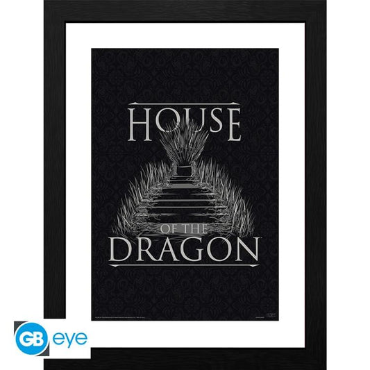 ABYSTYLE: HOUSE OF THE DRAGON (CASA) POSTER INCORNICIATO STAMPA E CORNICE 30x40