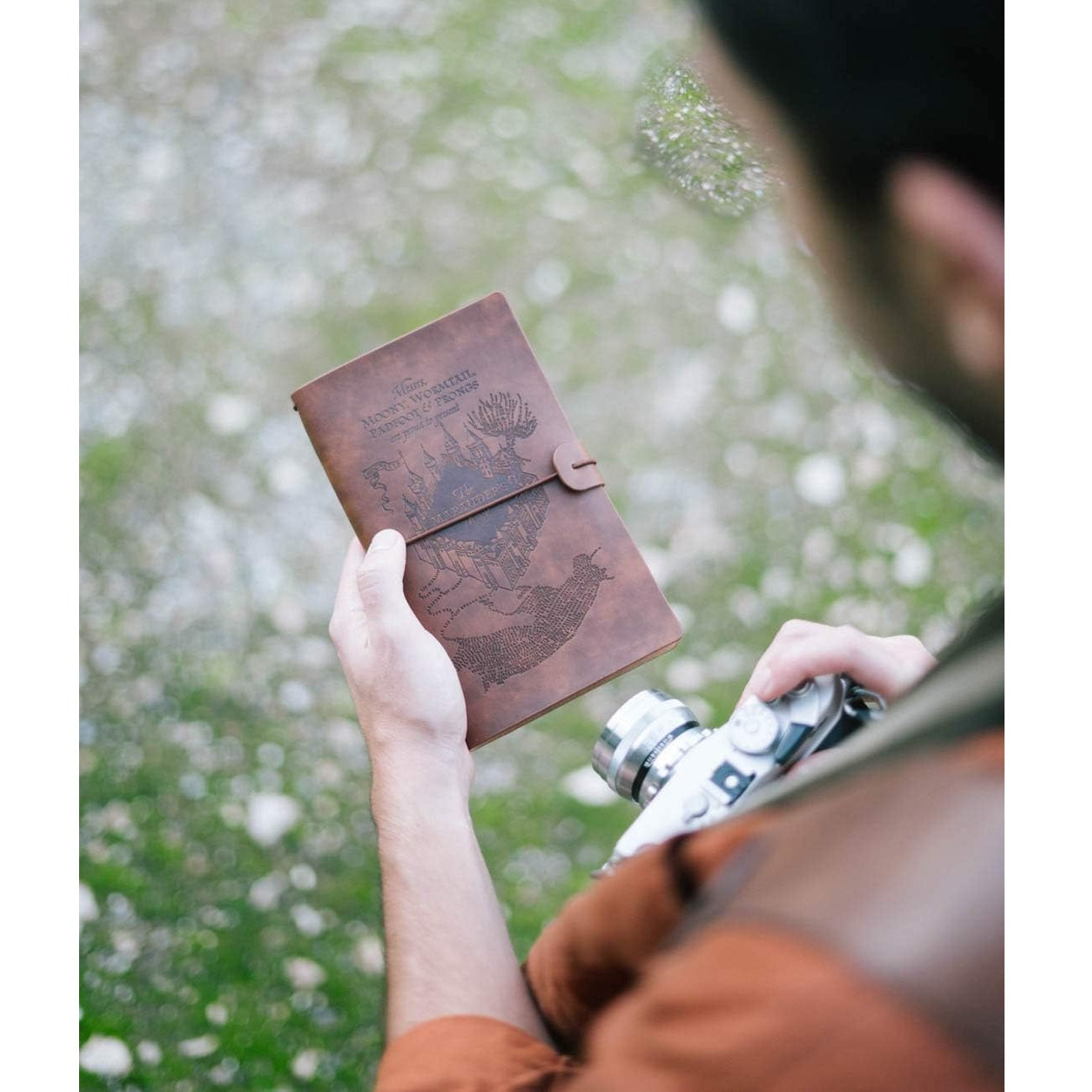Taccuino "Harry Potter" Diario Personale da Viaggio 2 Quaderni Sostituibili: Bullet Journal Puntinato e a Righe 160 pag