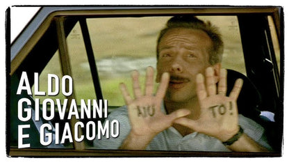 Aldo Giovanni e Giacomo MYAGG Tendina Parasole Auto GIOVANNI AIUTO! (2 Pezzi)