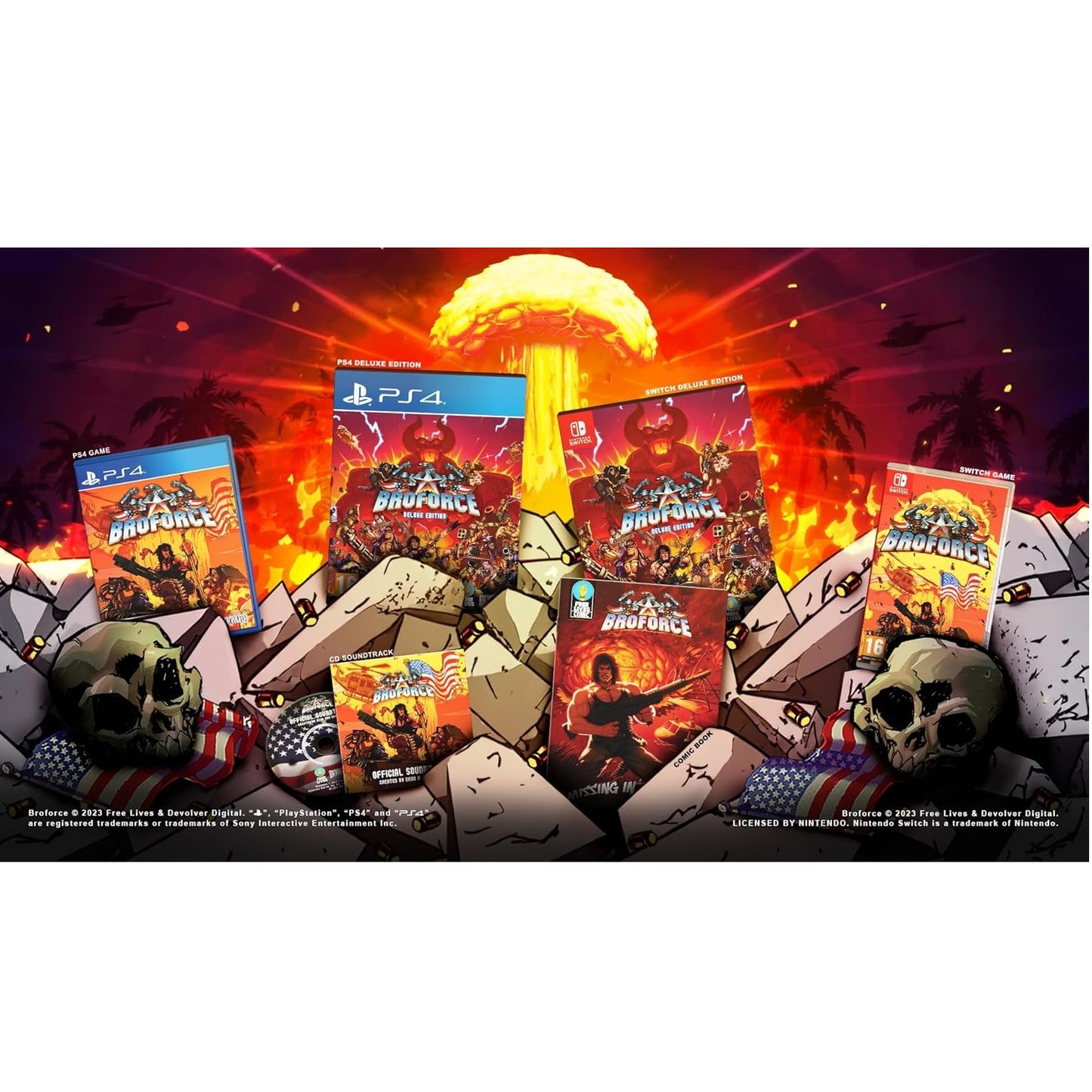 Broforce Deluxe Edition PS4 - Gioco Playstation 4 Eu ITA Nuovo Sigillato