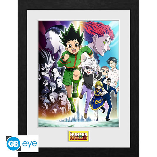 Abystyle: HUNTER X HUNTER (Key Art Running) Poster Incorniciato Cornice 30x40cm