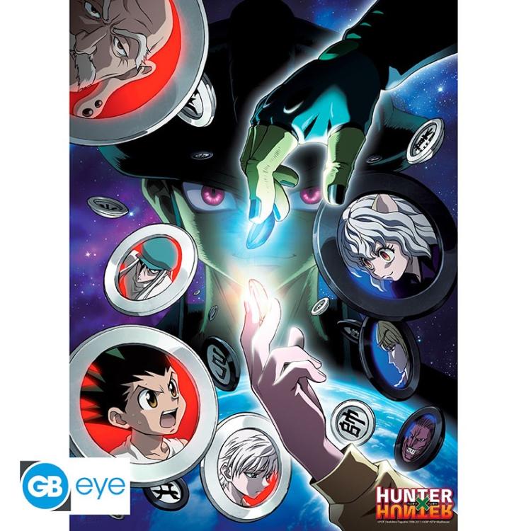 ABYSTYLE (HUNTER X HUNTER) SET 2 CHIBI POSTER: "GRUPPO" (52X38) ANIME "GB EYE"