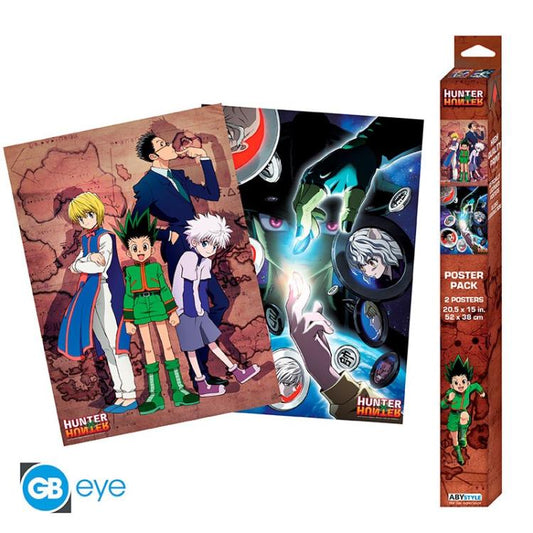 ABYSTYLE (HUNTER X HUNTER) SET 2 CHIBI POSTER: "GRUPPO" (52X38) ANIME "GB EYE"