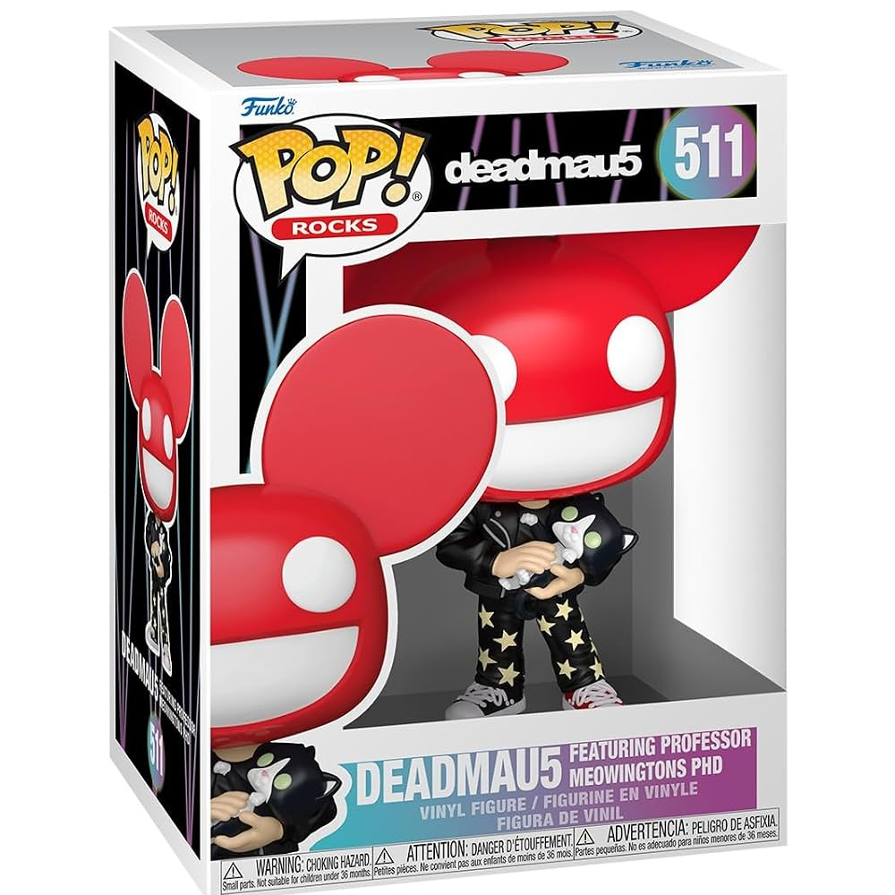 Funko Pop ! Rocks (511) Deadmau5 Vinyl Figure 9Cm Statuetta