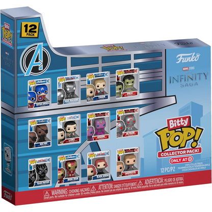 Funko Bitty Pop! Marvel Avengers The Infinity Saga Collector Pack - 12 Mini Figure