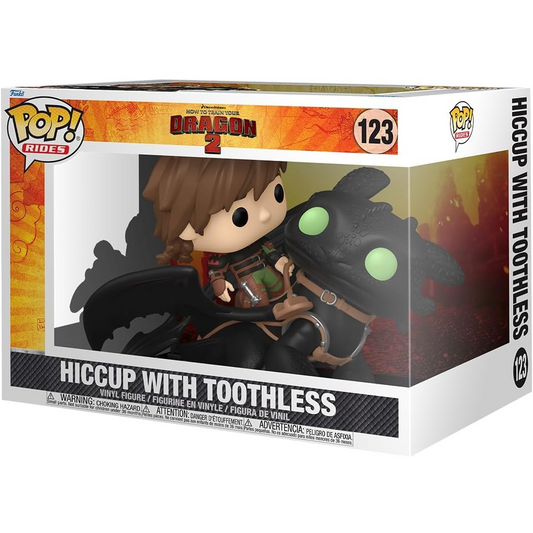 Funko Pop! Rides: How To Train Your Dragon 2 (123) Hiccup With Toothless - Vinyl Figure 15cm