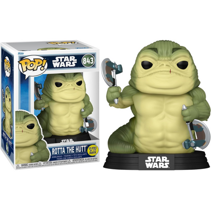 Funko Pop! Star Wars (843) Rotta The Hutt (Glow In The Dark) Vinyl Figure 9cm
